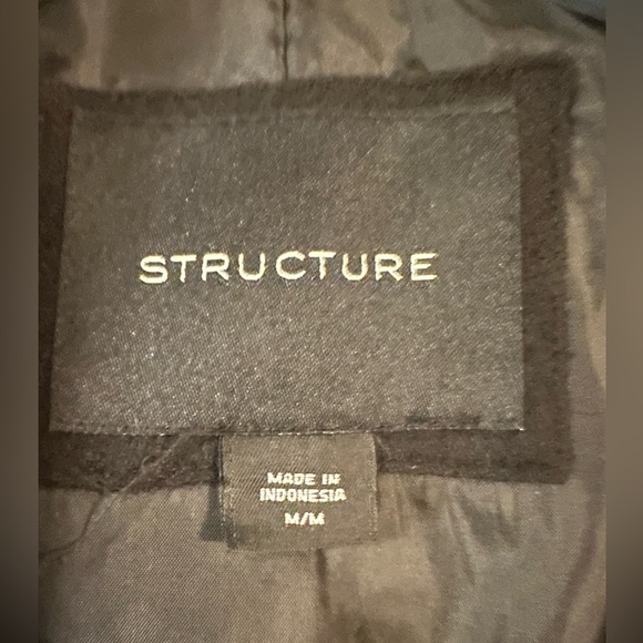 Structure Men’s Peacoat Wool Blend Blazer Size Medium - Picture 5 of 6